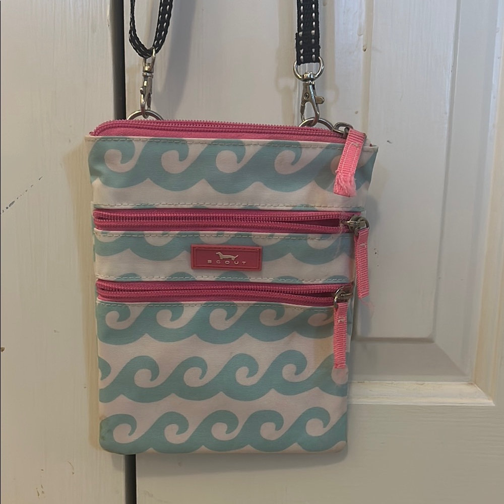 Scout Pink and Blue Nautical Crossbody Bag